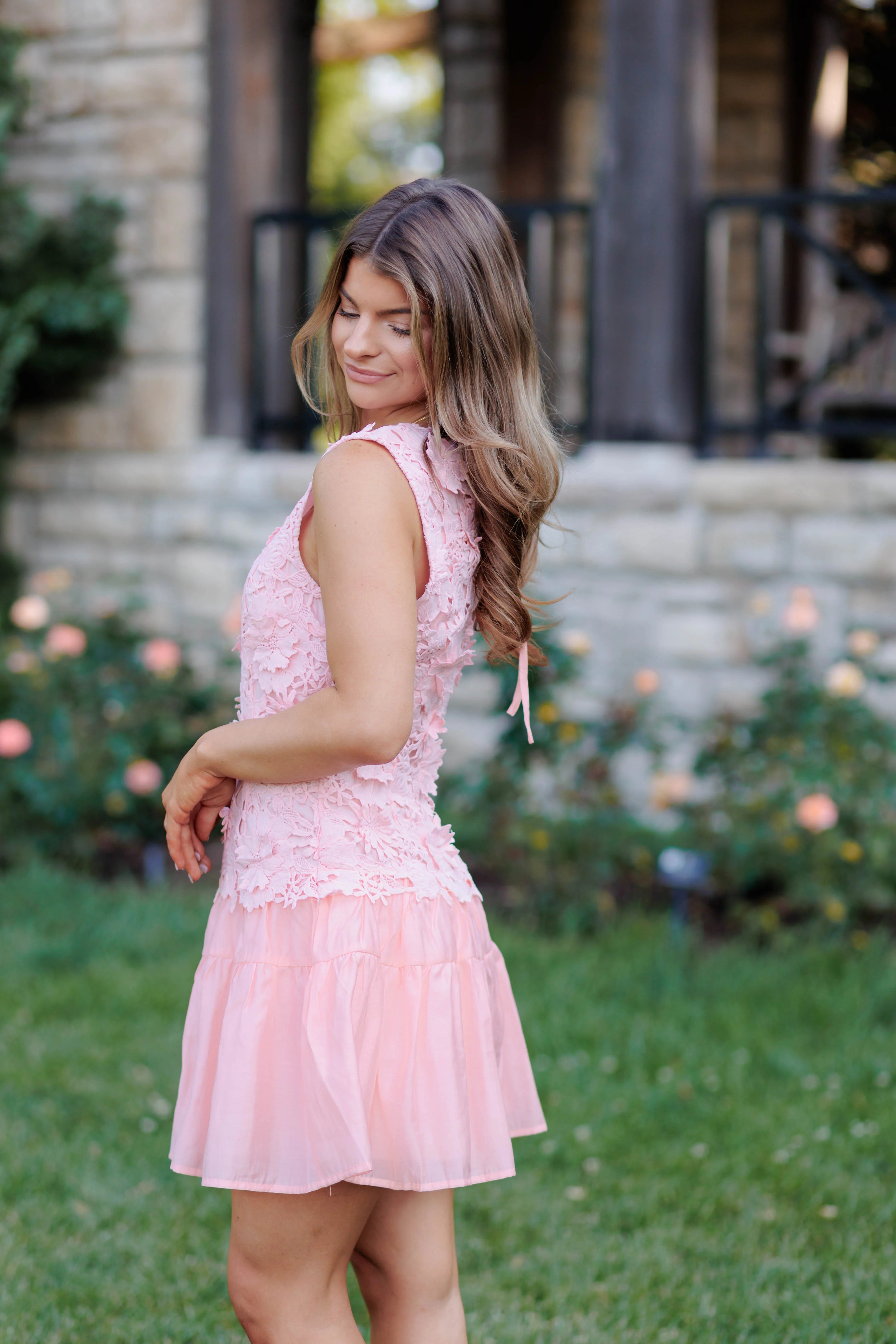 Gardenia Mini Dress - Pink