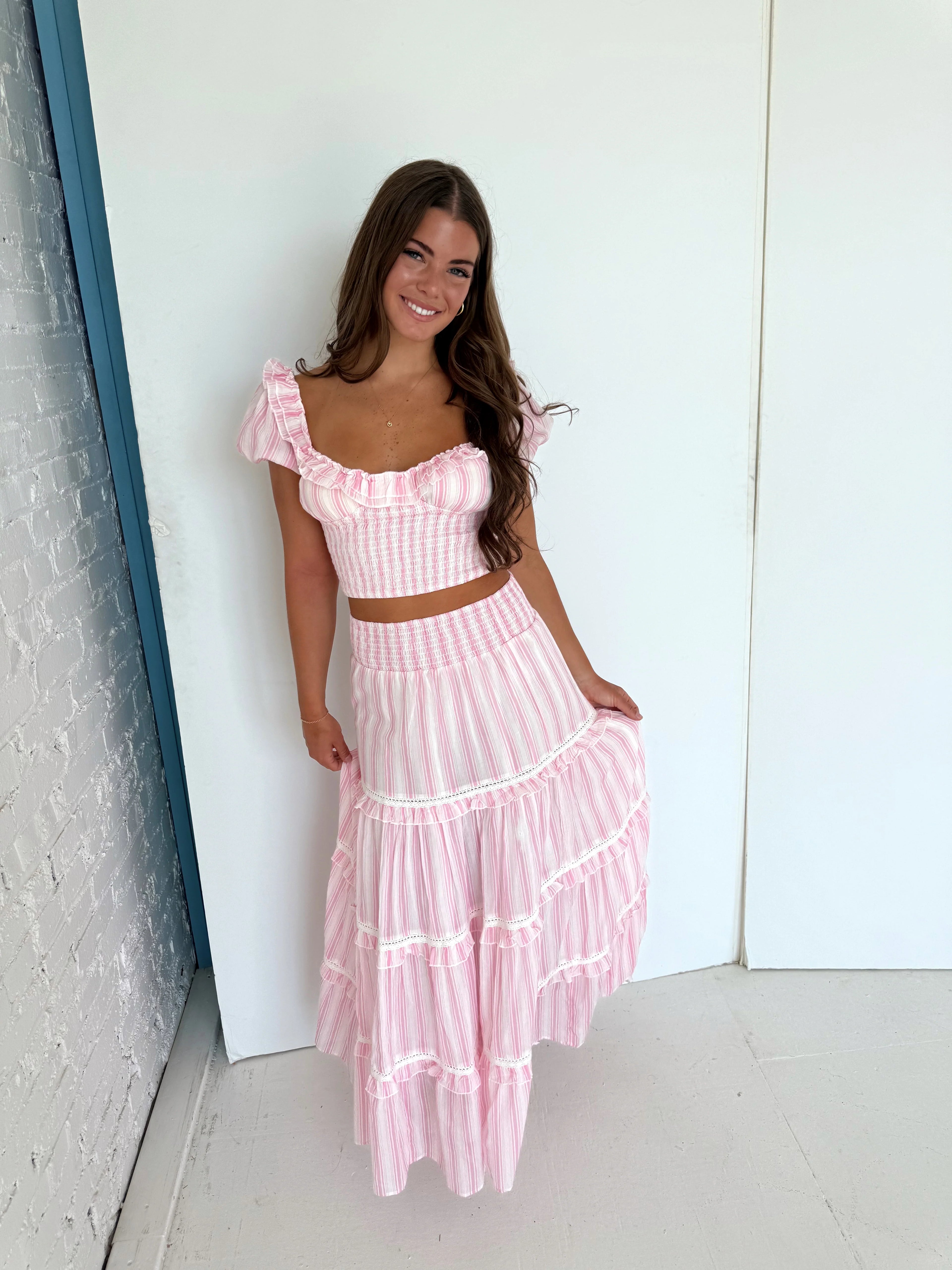 Adeline Set - Candy Stripe