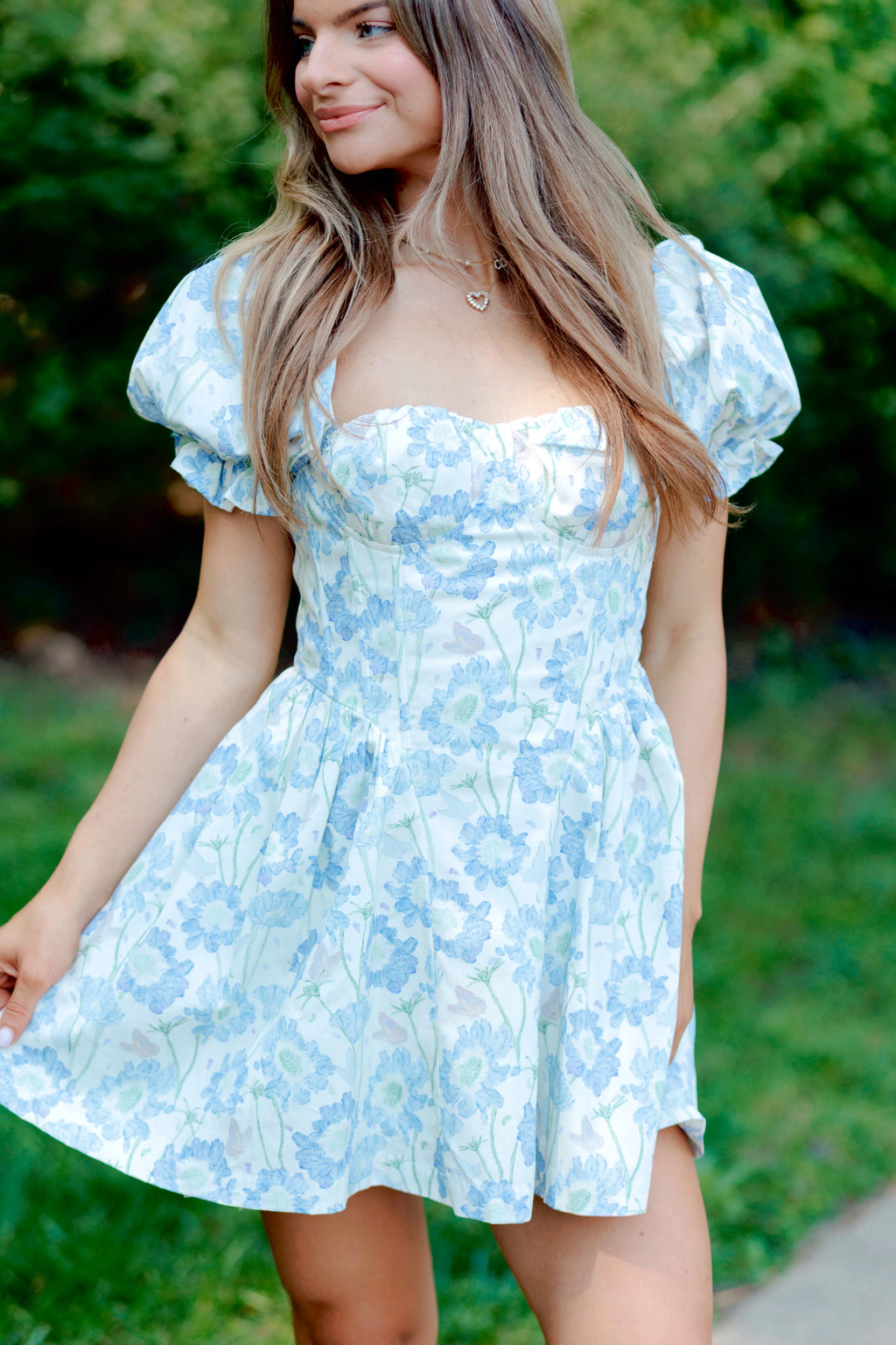 Adaline Mini Dress - Light Blue