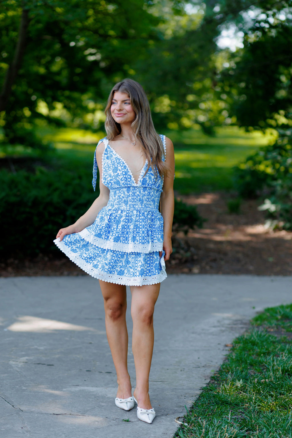 Molly Mini Dress- Blue