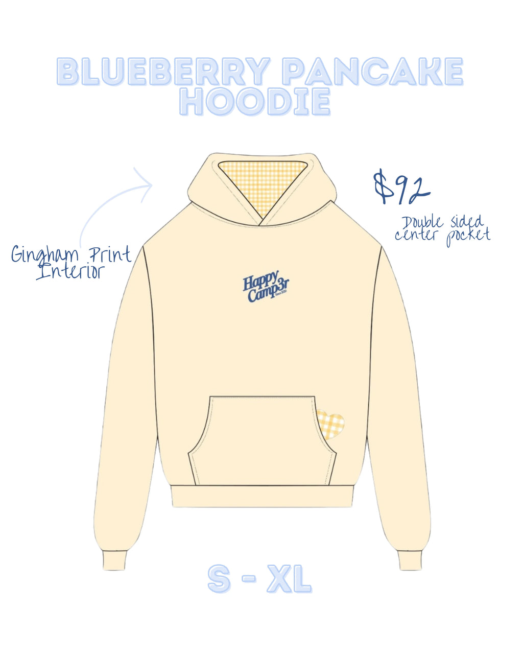 BLUEBERRY PANCAKE HOODIE - HAPPY CAMP3R