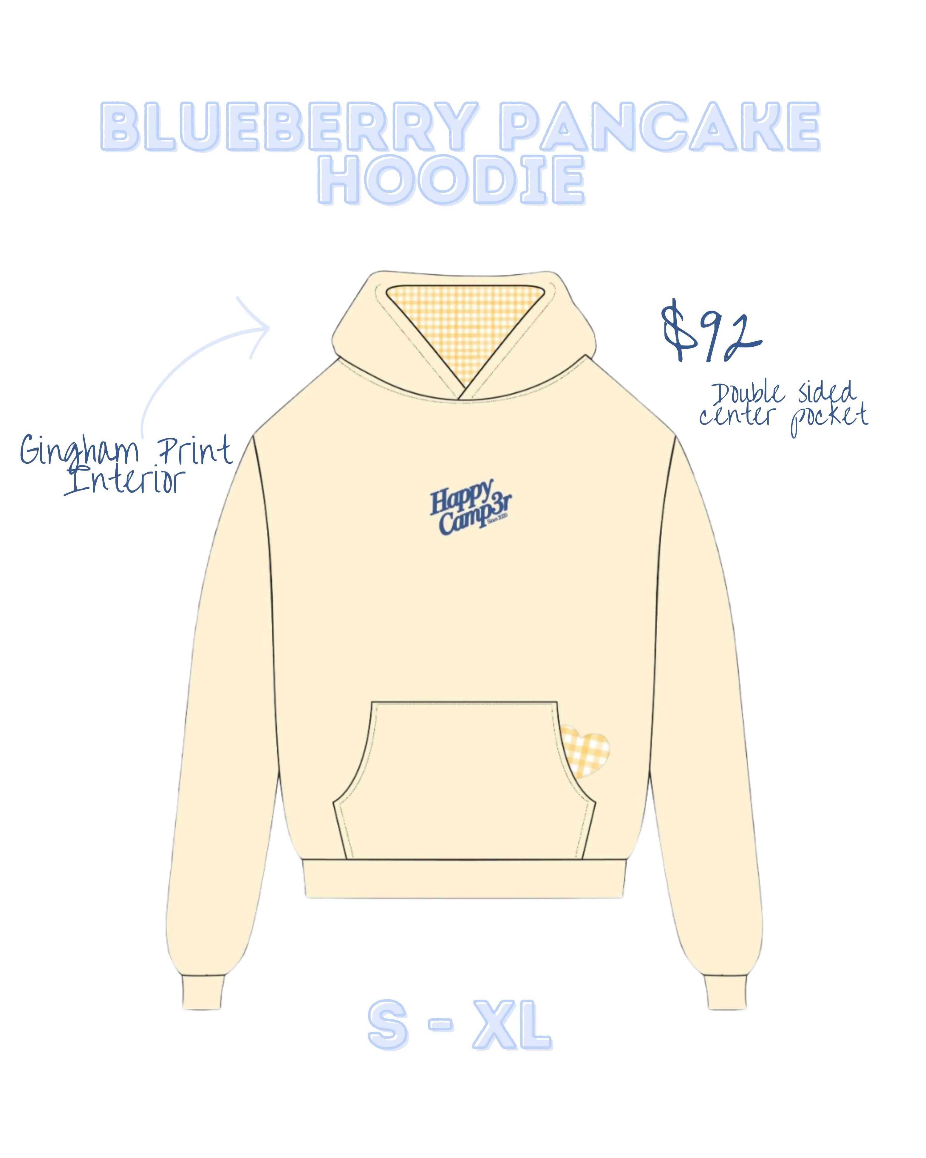 BLUEBERRY PANCAKE HOODIE - HAPPY CAMP3R