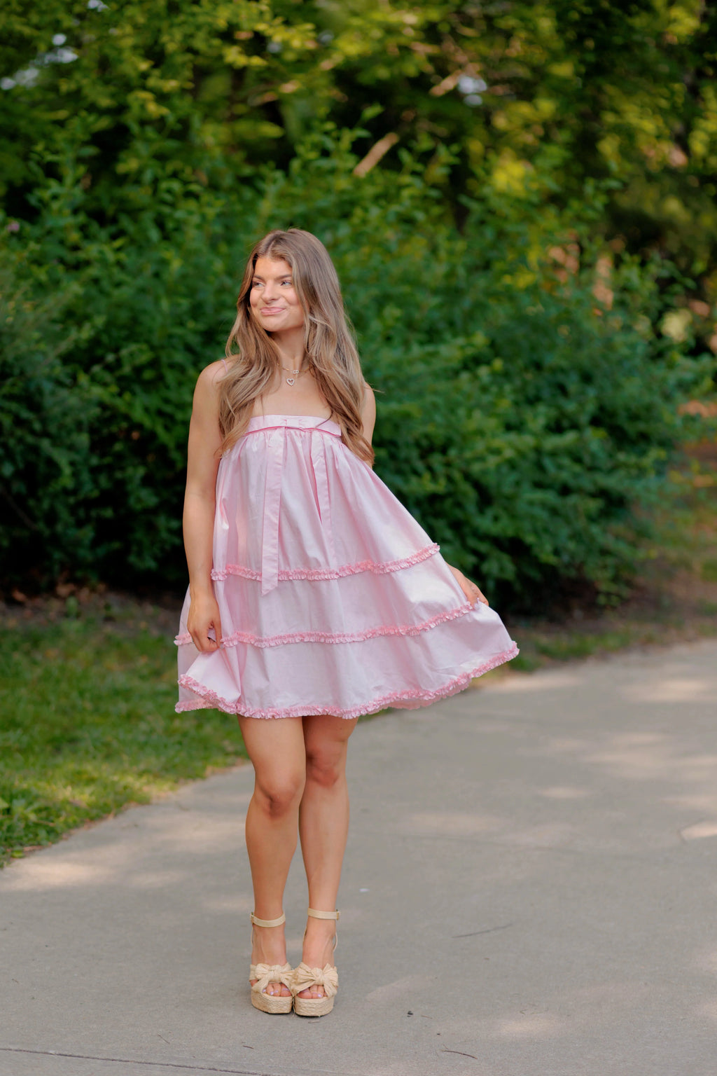 Bessie Mini Dress - Light Pink