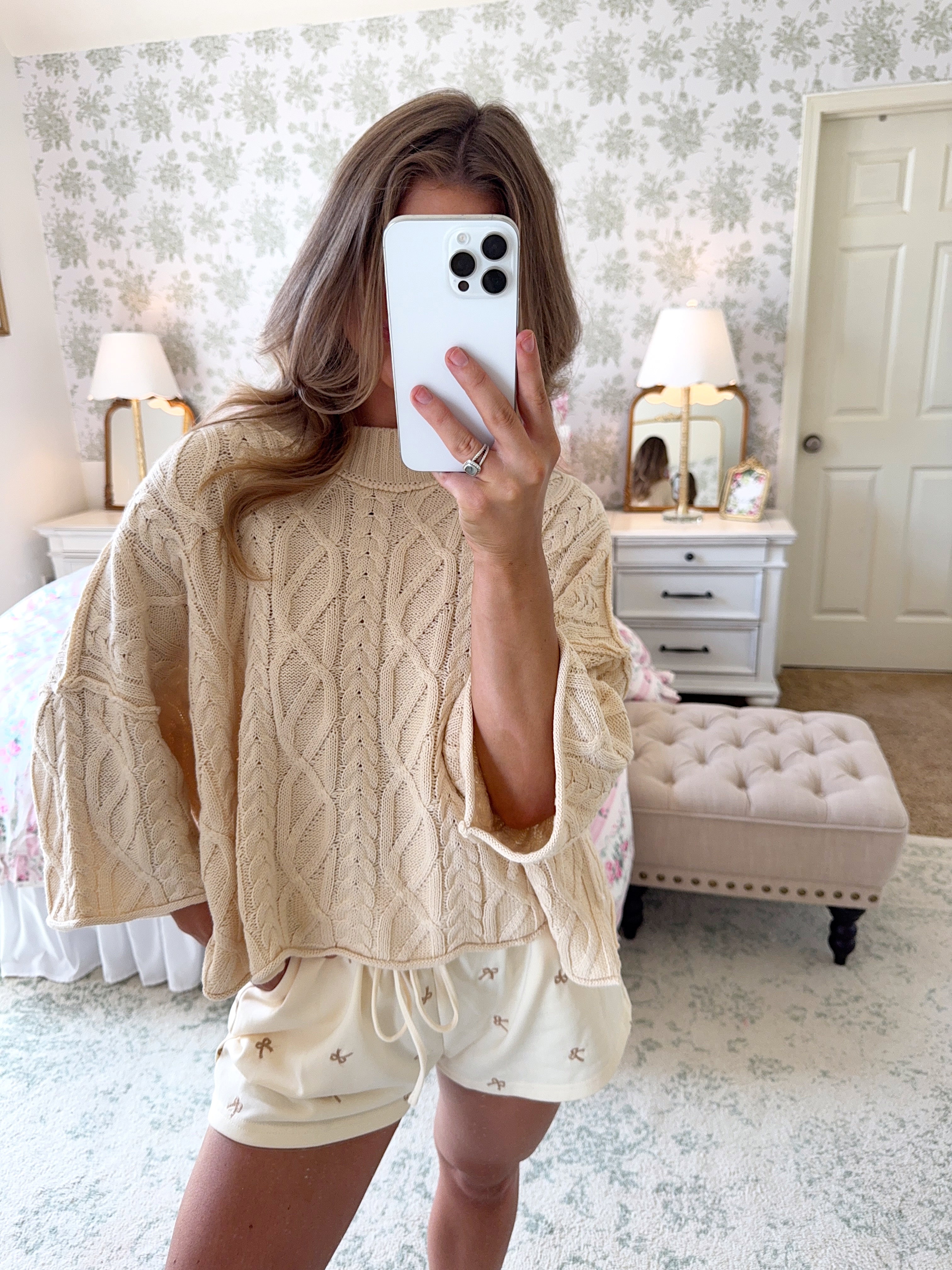 Presley Cable Knit Sweater - Cream