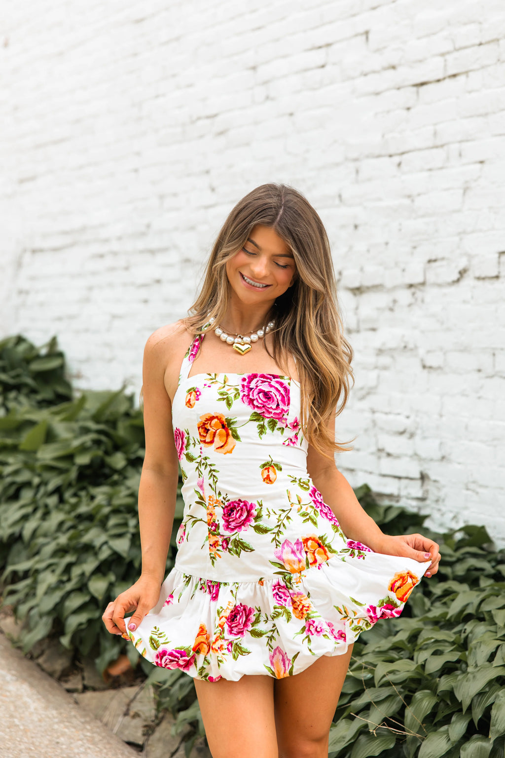 Southern Spring Floral Mini Dress