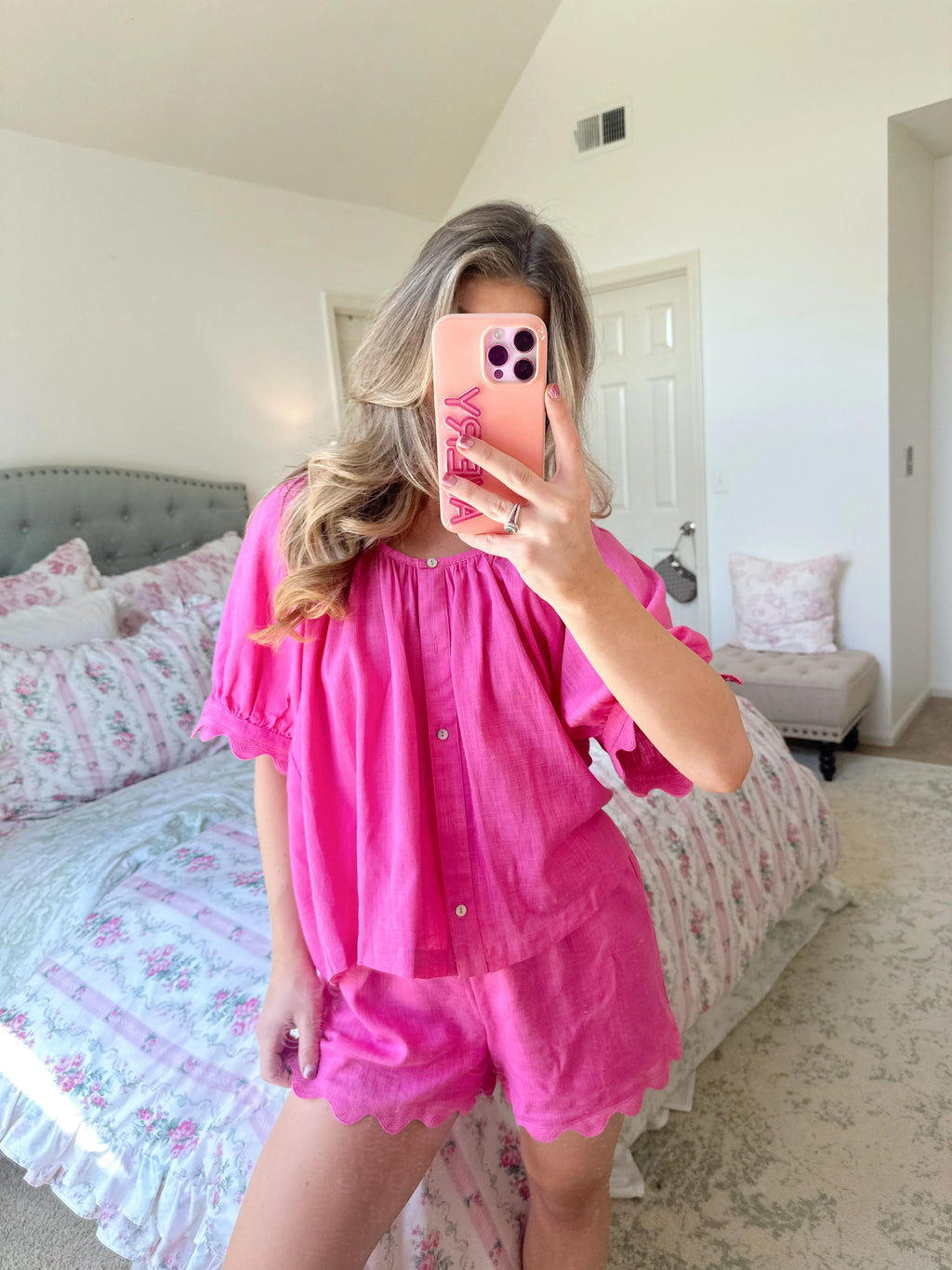 Loveable Lounge Set - Hot Pink