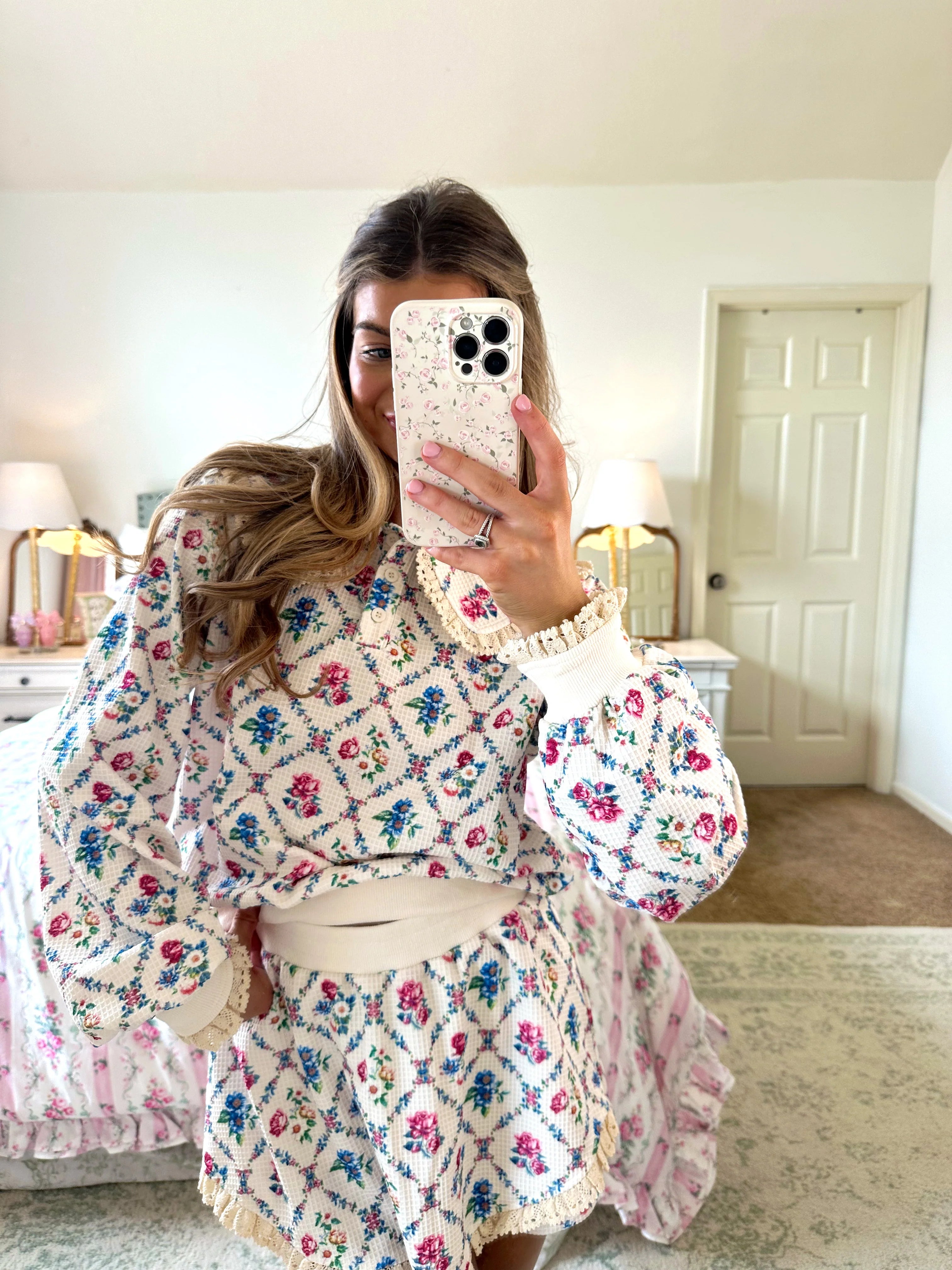 Goldie Vintage Floral Lounge Set