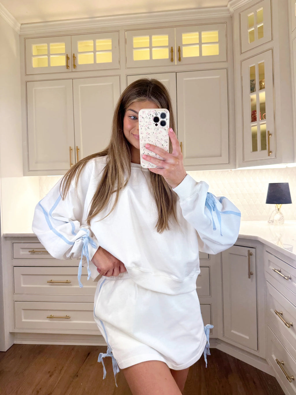 SKORT ONLY Sporty Girl Skort - White / Light Blue