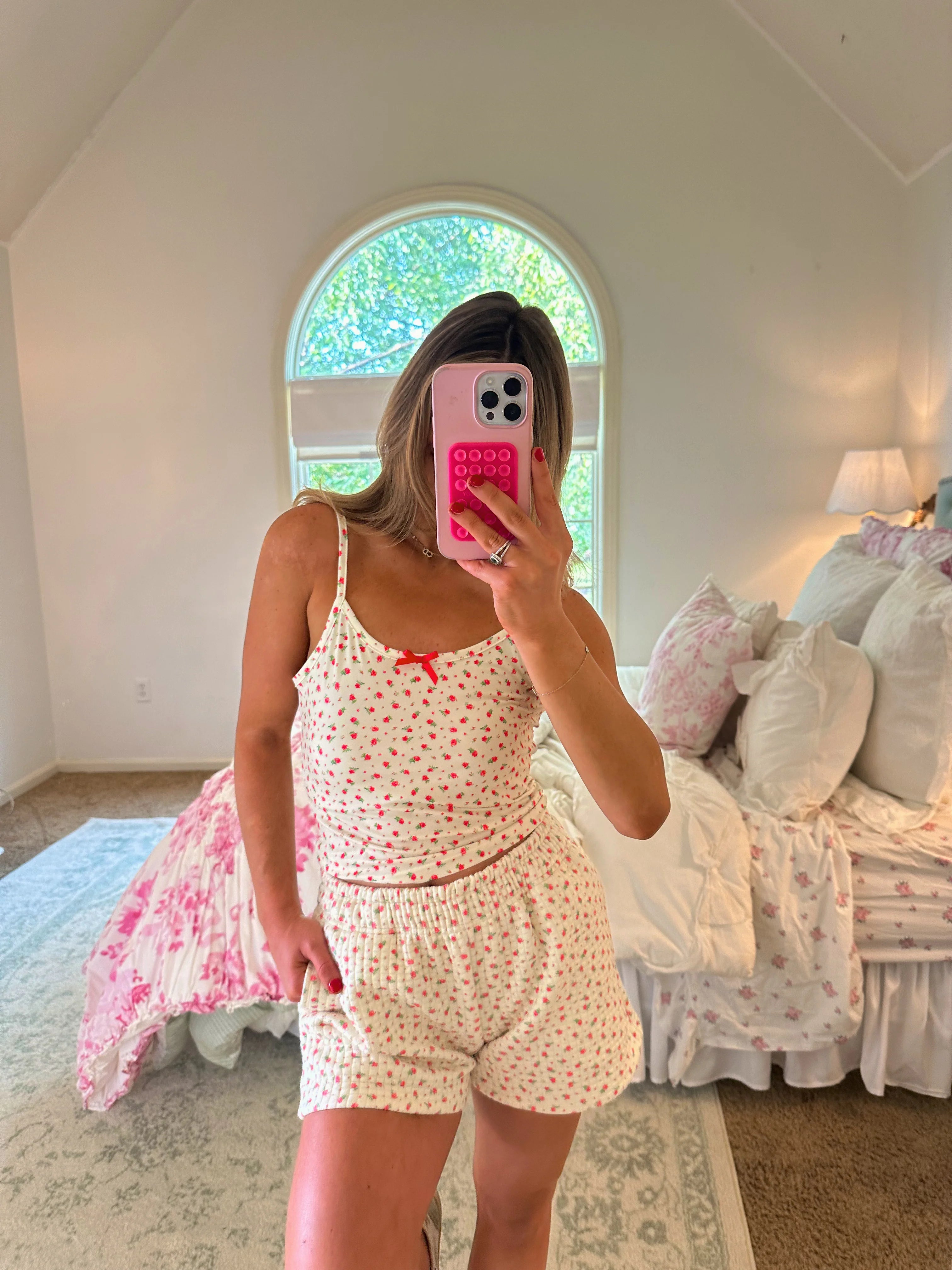 Hayride Baby Tank - Red Roses