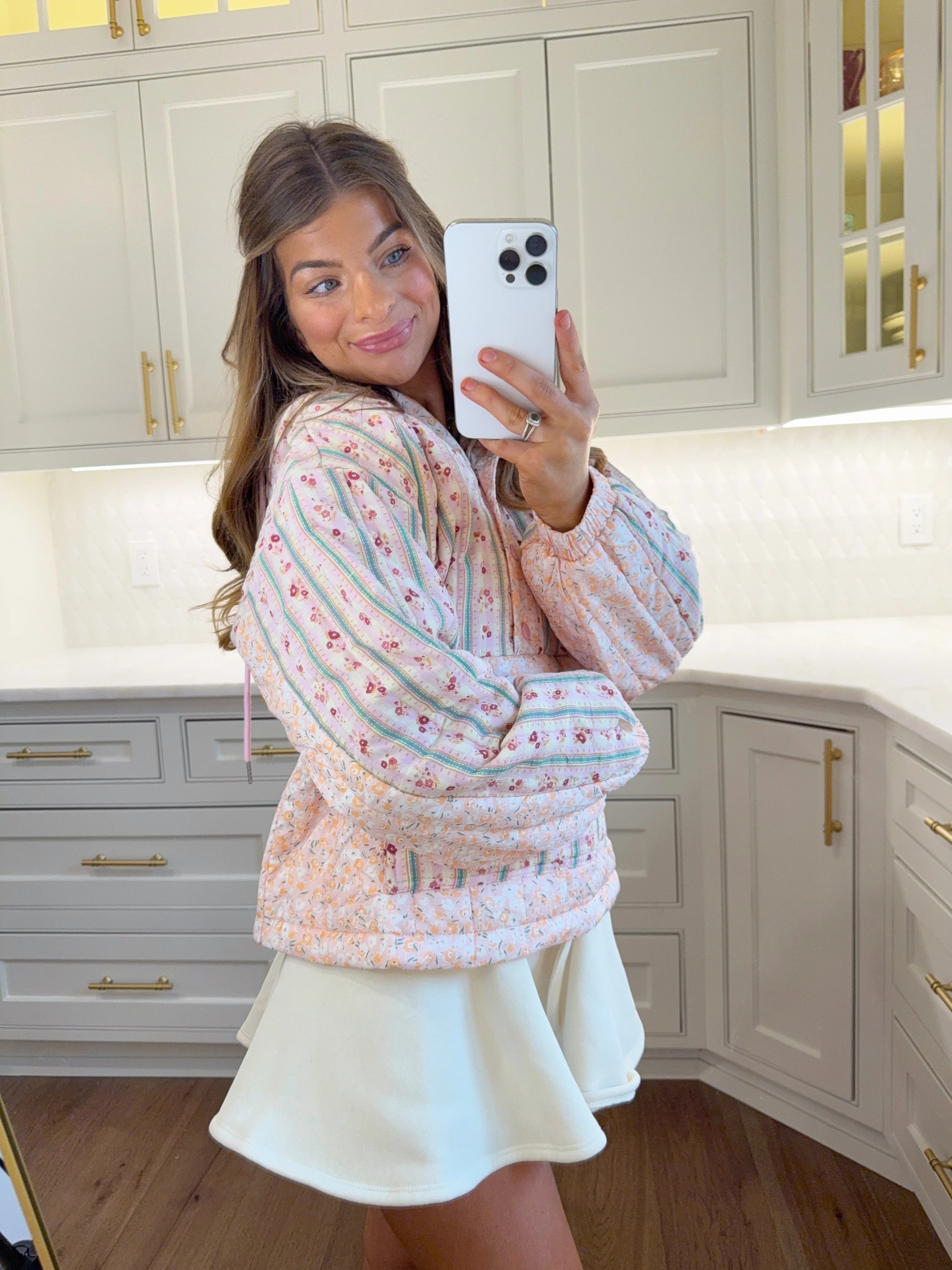 Keepsake Multi Floral Pullover - Pink / Cream