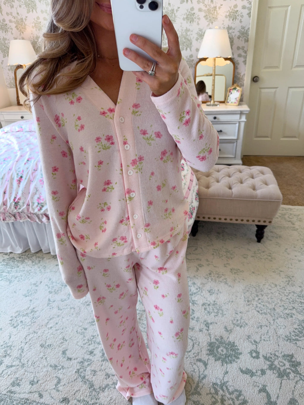 Daisy Pajama Set - Pink