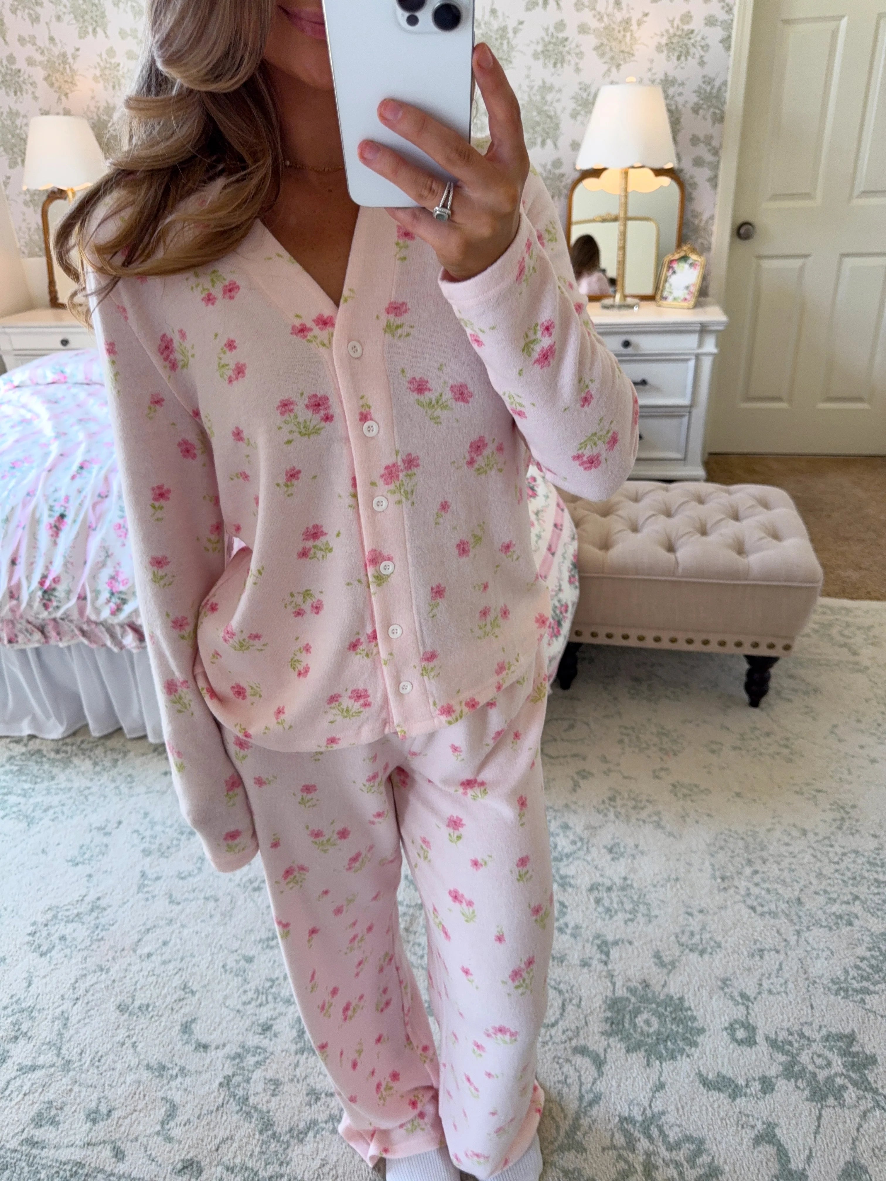 Daisy Pajama Set - Pink