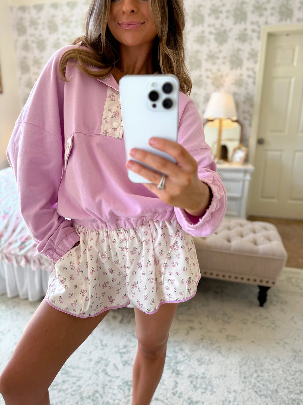 Magnolia High Waisted Active Short - Cream