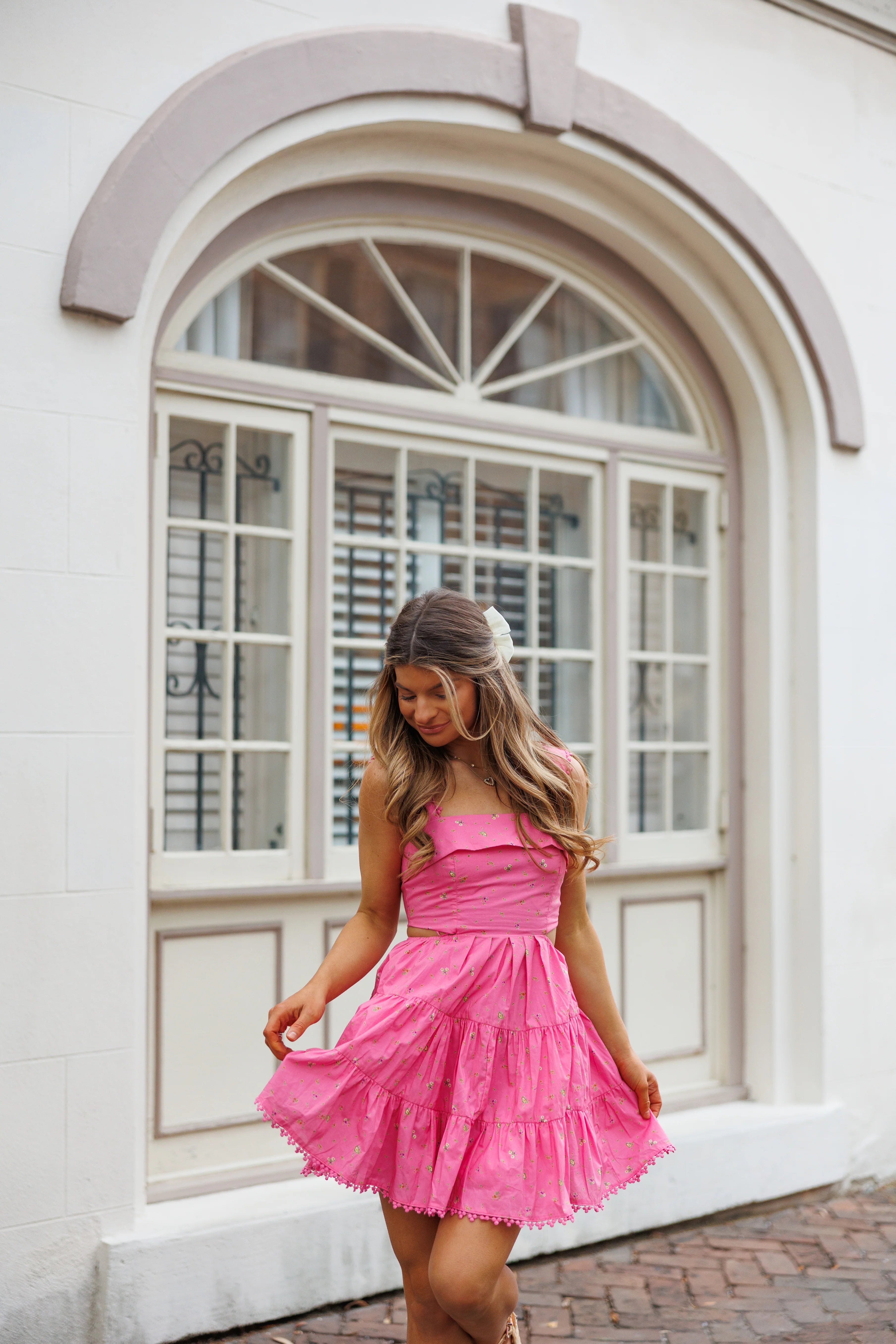 I'm Just A Girl Mini Dress - Pink