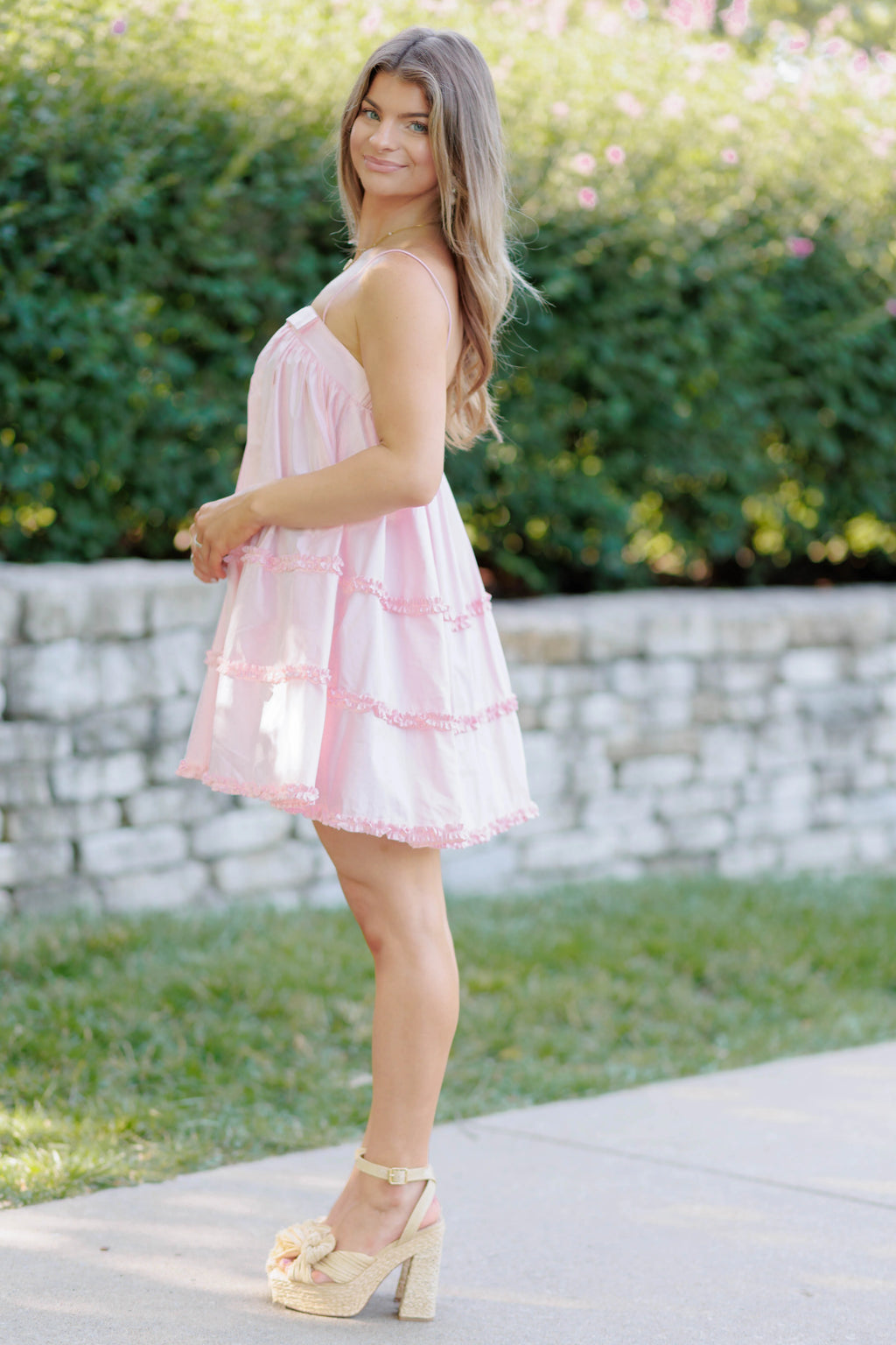 Bessie Mini Dress - Light Pink