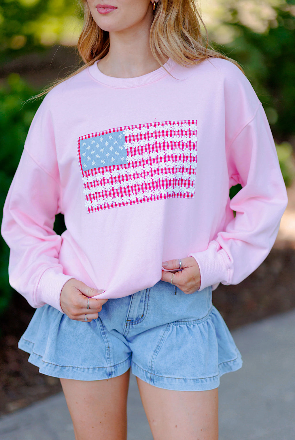 Libby Patchwork Flag Pullover