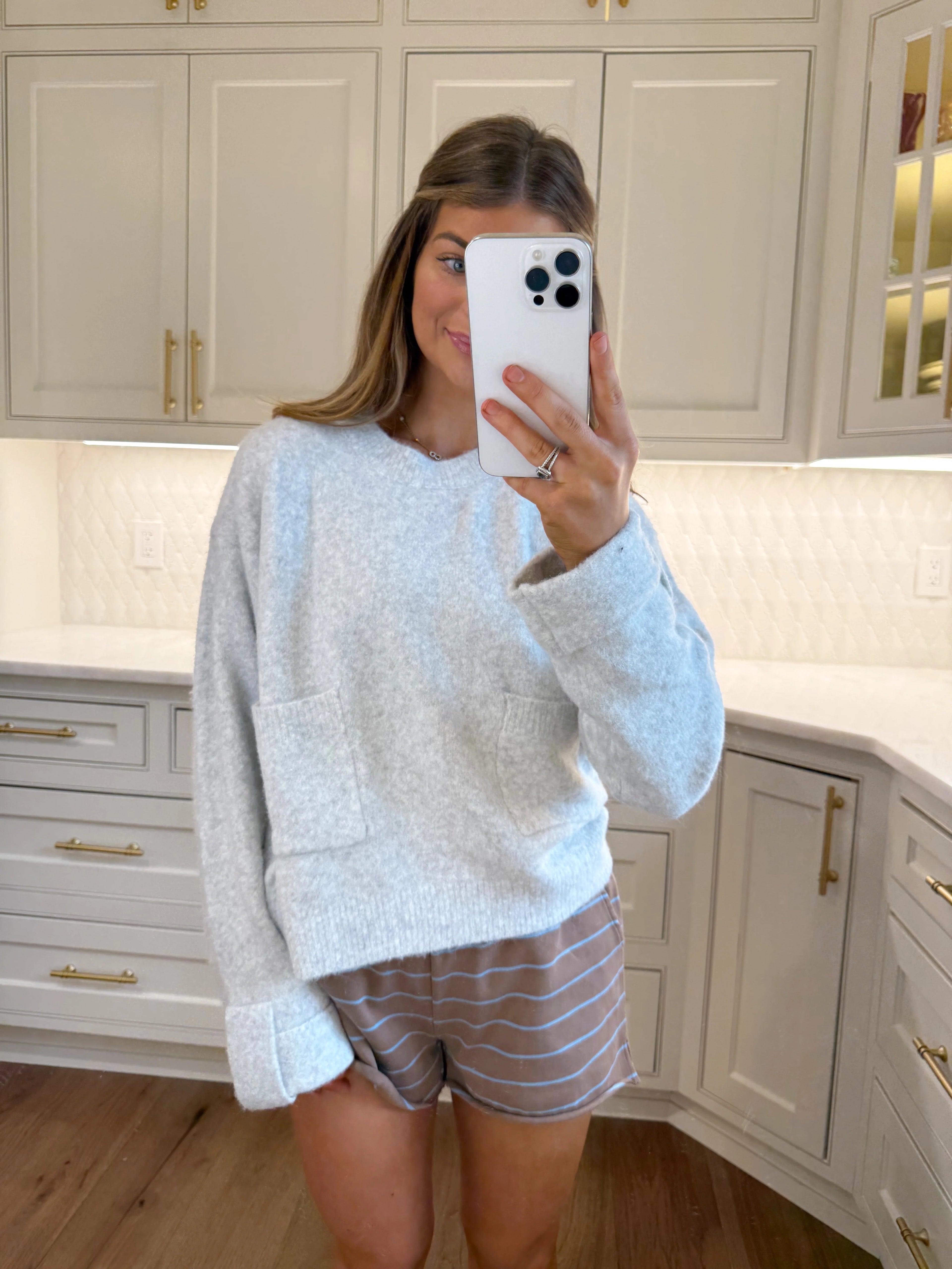 Autumn Air Sweater - Light Grey