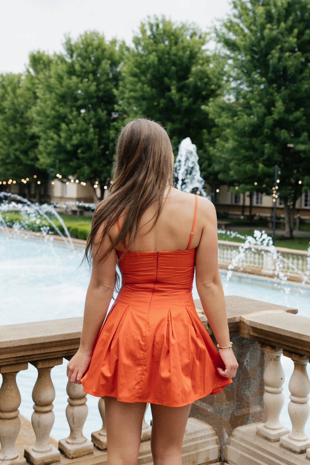 Knox Mini Dress - Burnt Orange