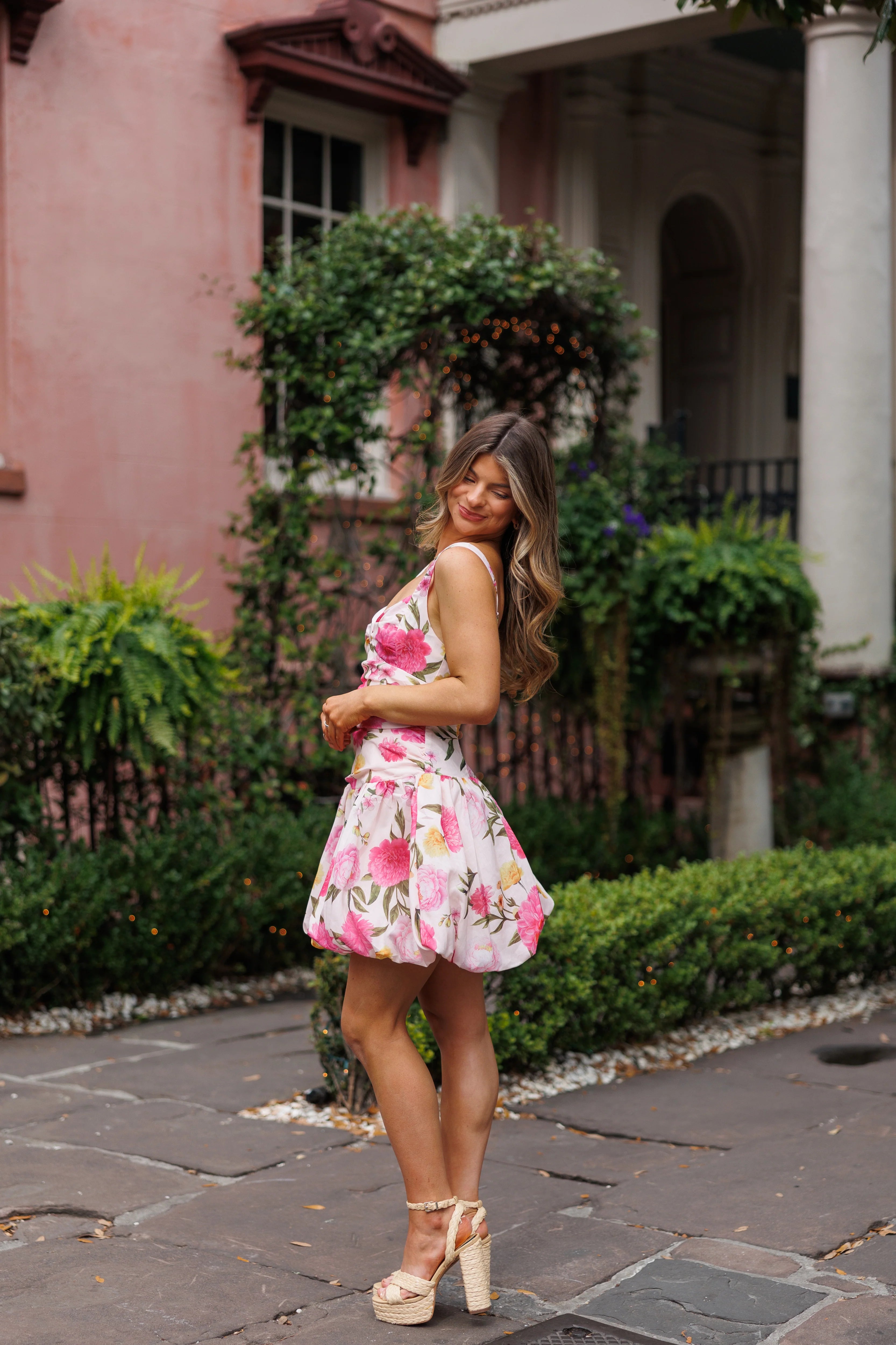 Olivia's Garden Mini Dress - Pink