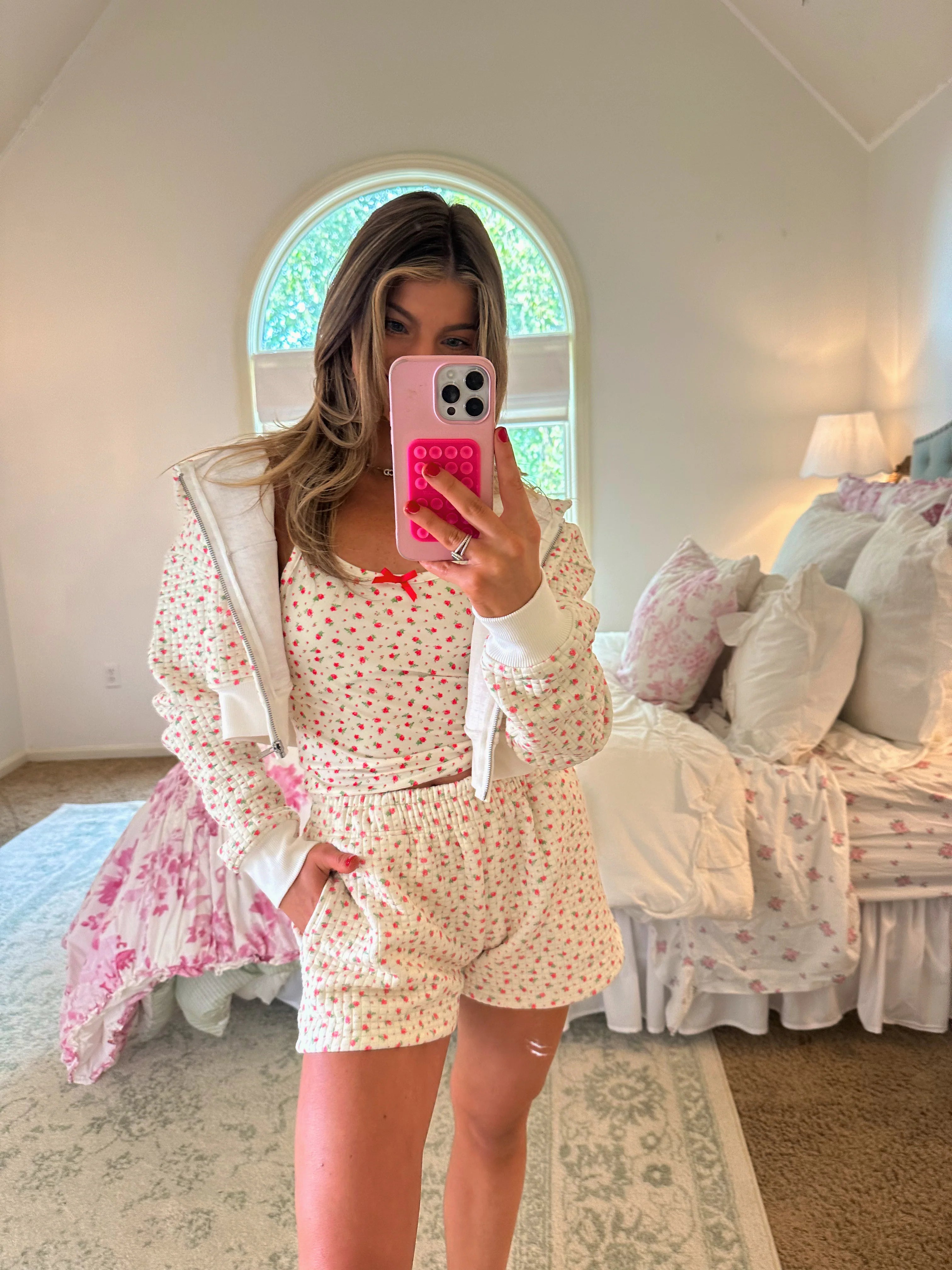 Hayride Baby Tank - Red Roses