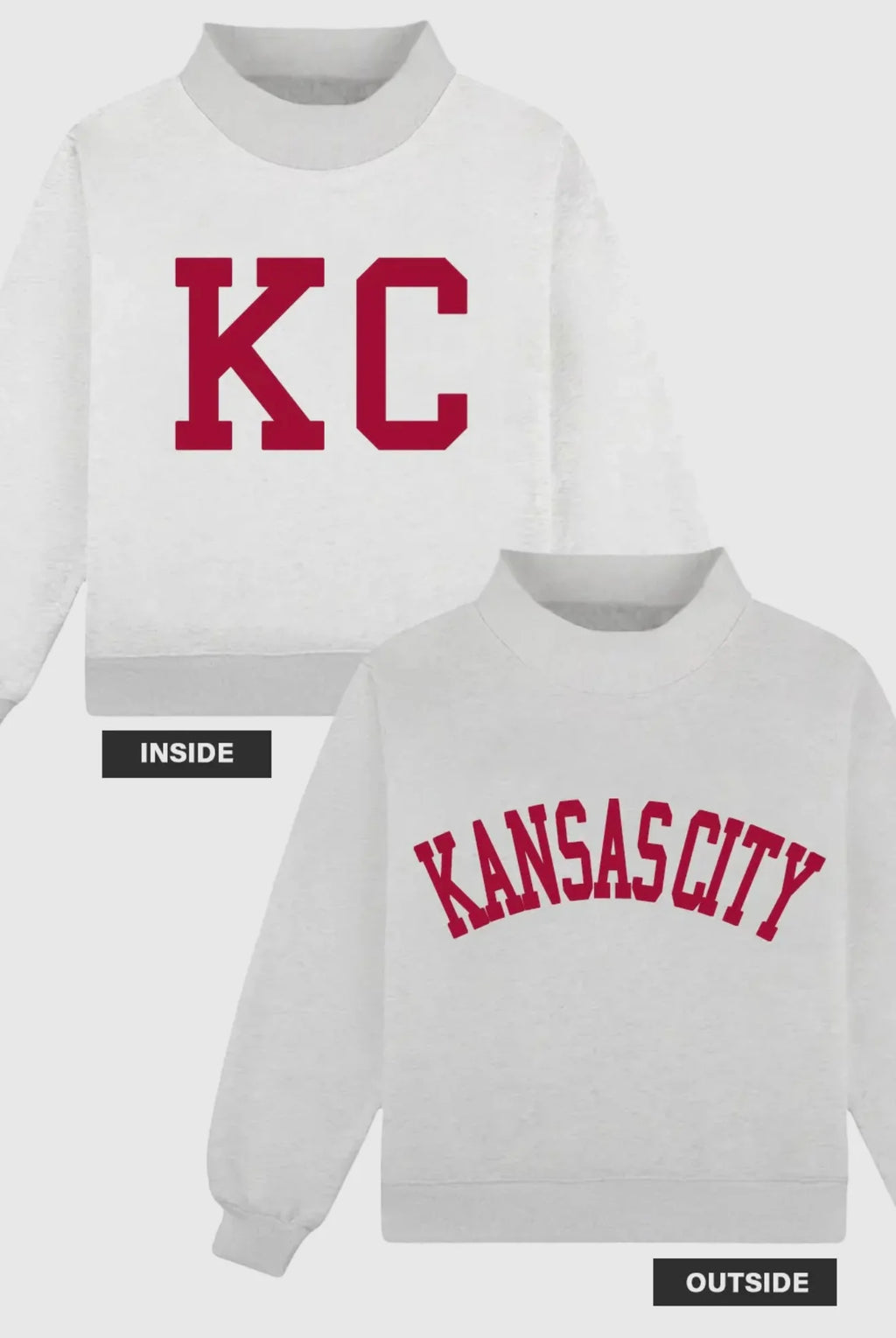 PREORDER (SHIPS EST NOV 20TH) - Kansas City REVERSIBLE Mockneck
