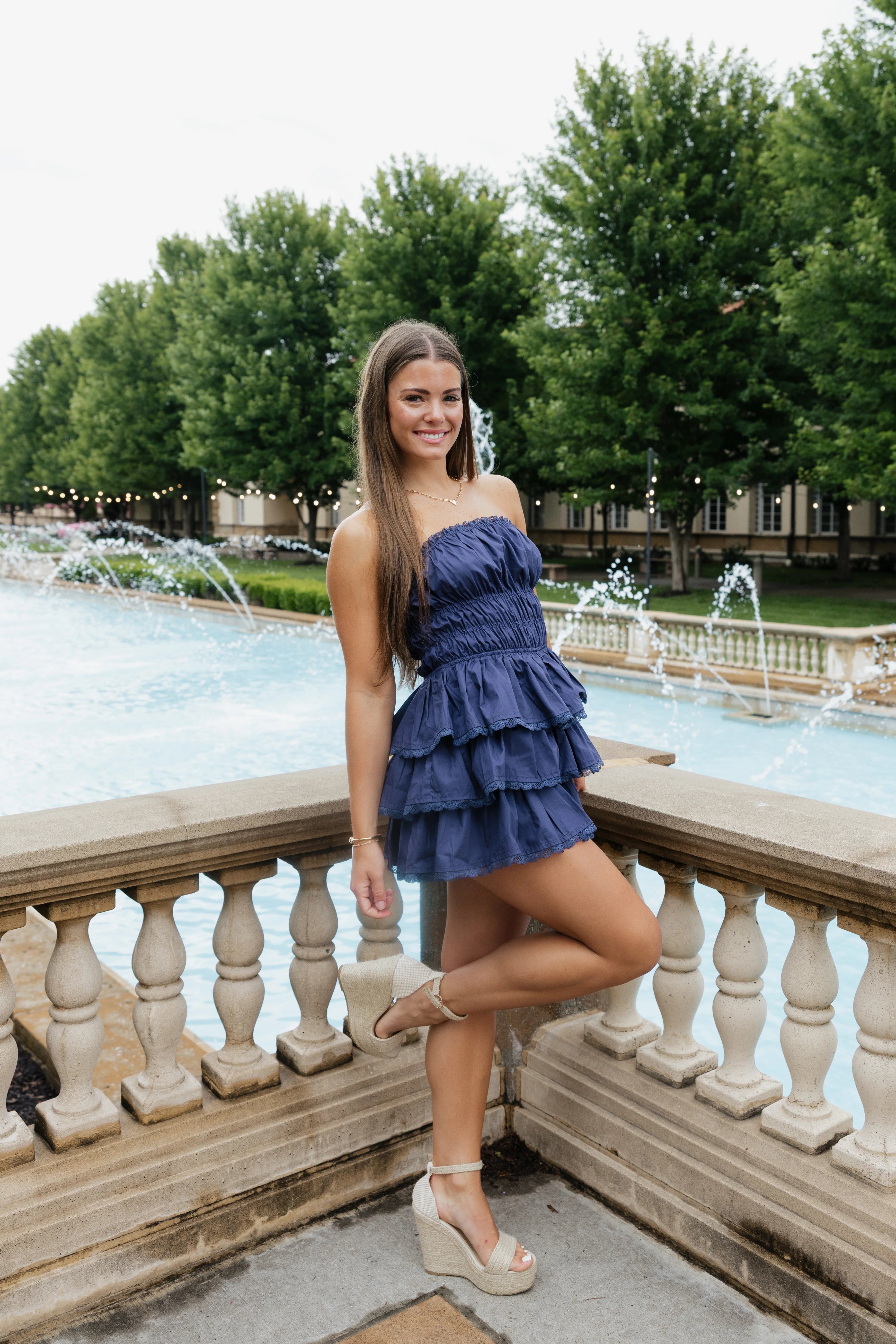 Reece Mini Dress - Navy