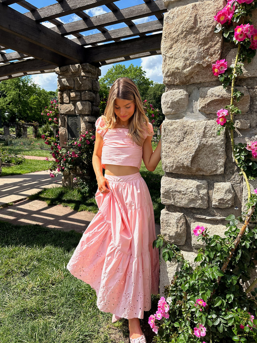 Forever In Love Pintuck Top