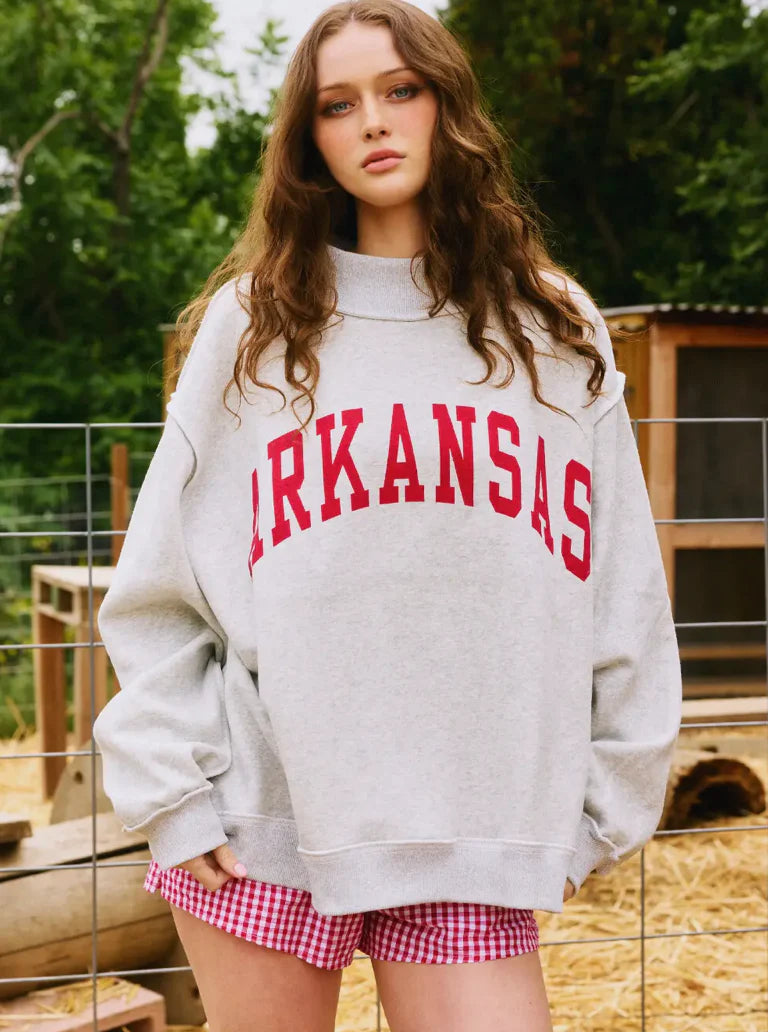 Arkansas REVERSIBLE Mockneck - PREORDER (SHIPS OCT 5TH)