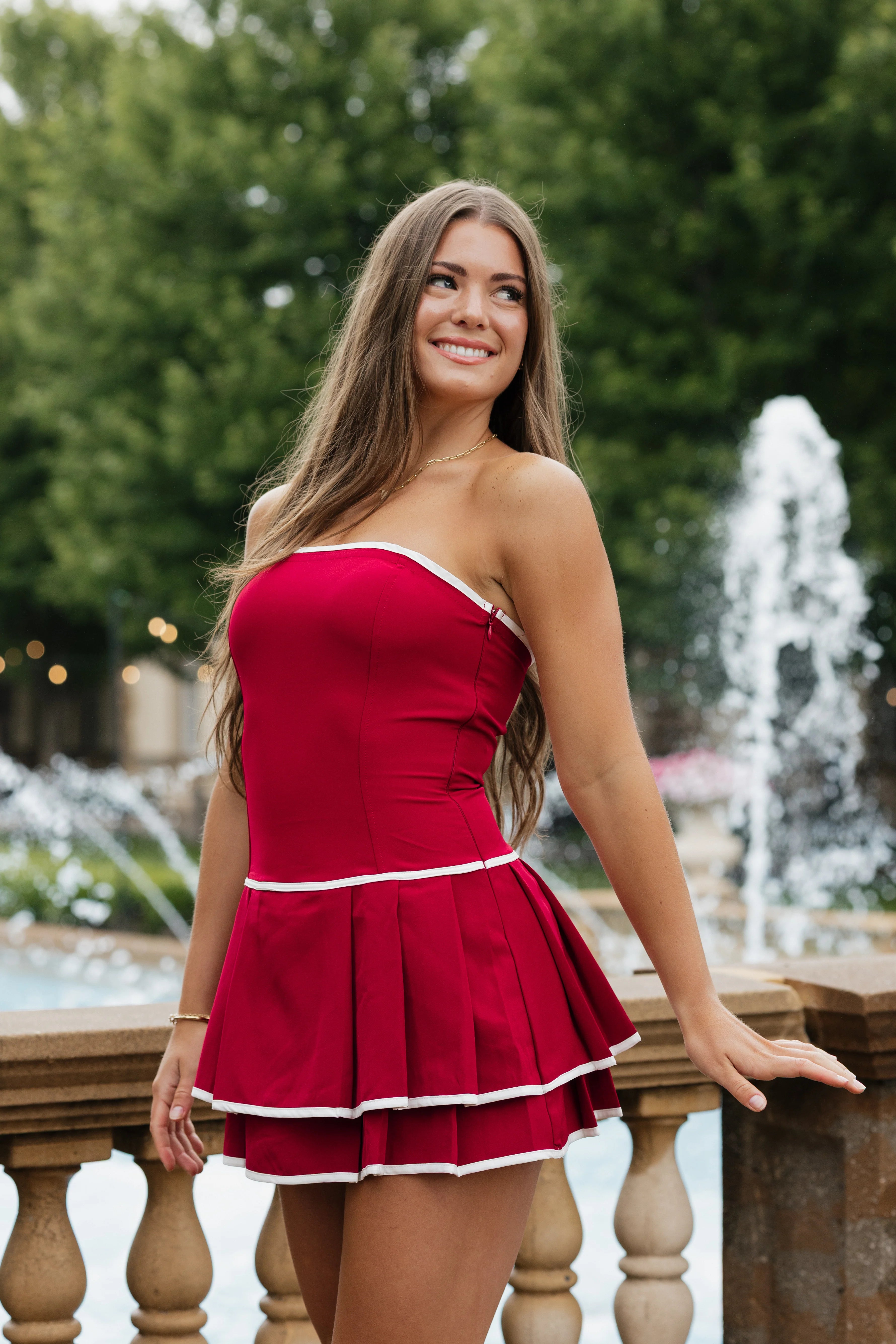 Carmen Romper - Crimson