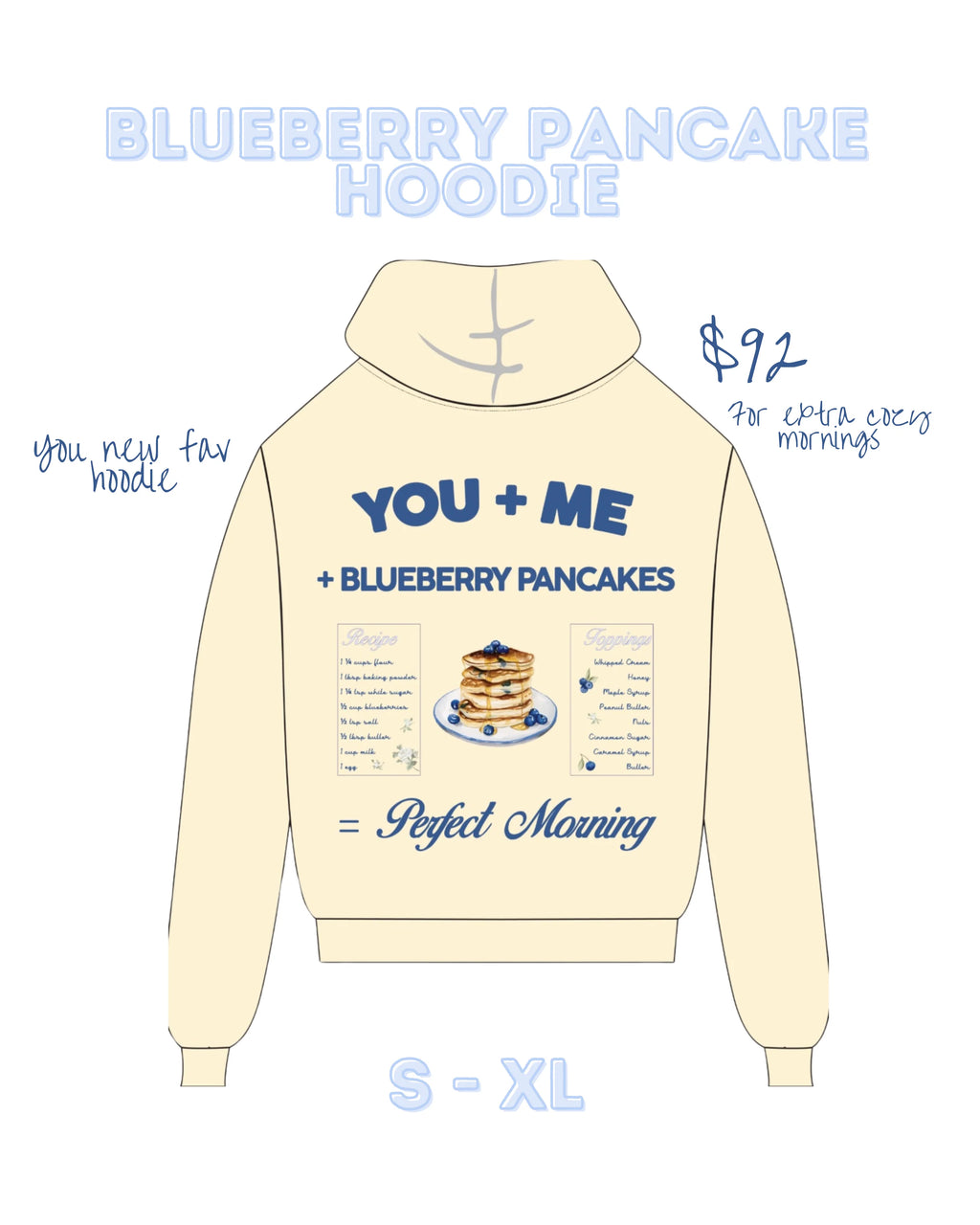 BLUEBERRY PANCAKE HOODIE - HAPPY CAMP3R