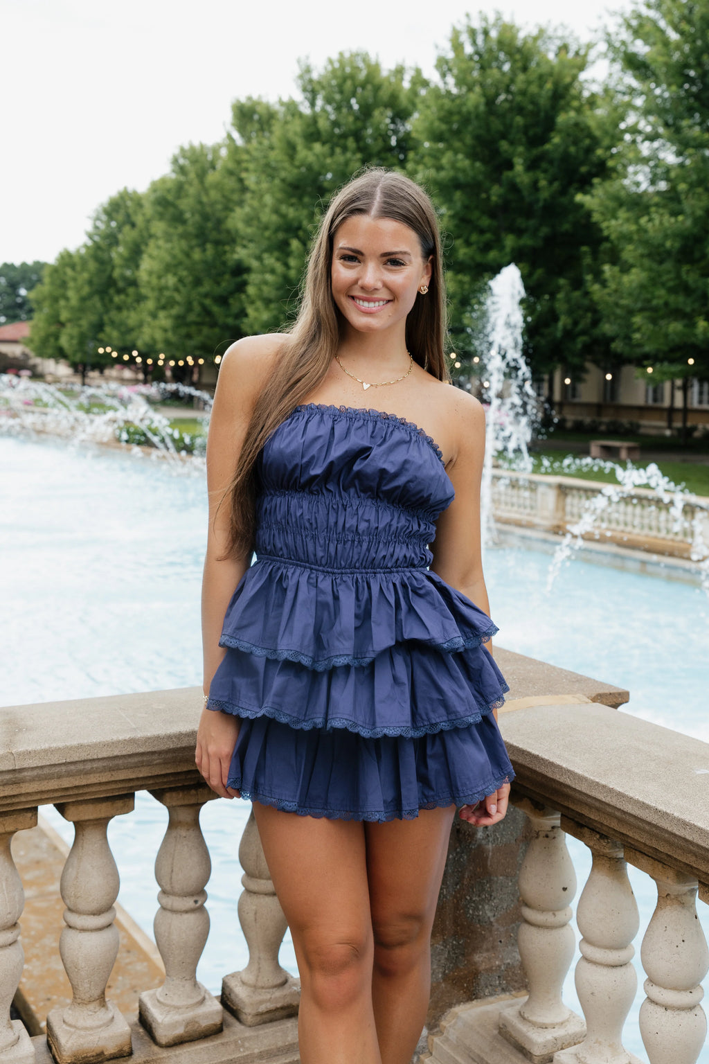 Reece Mini Dress - Navy