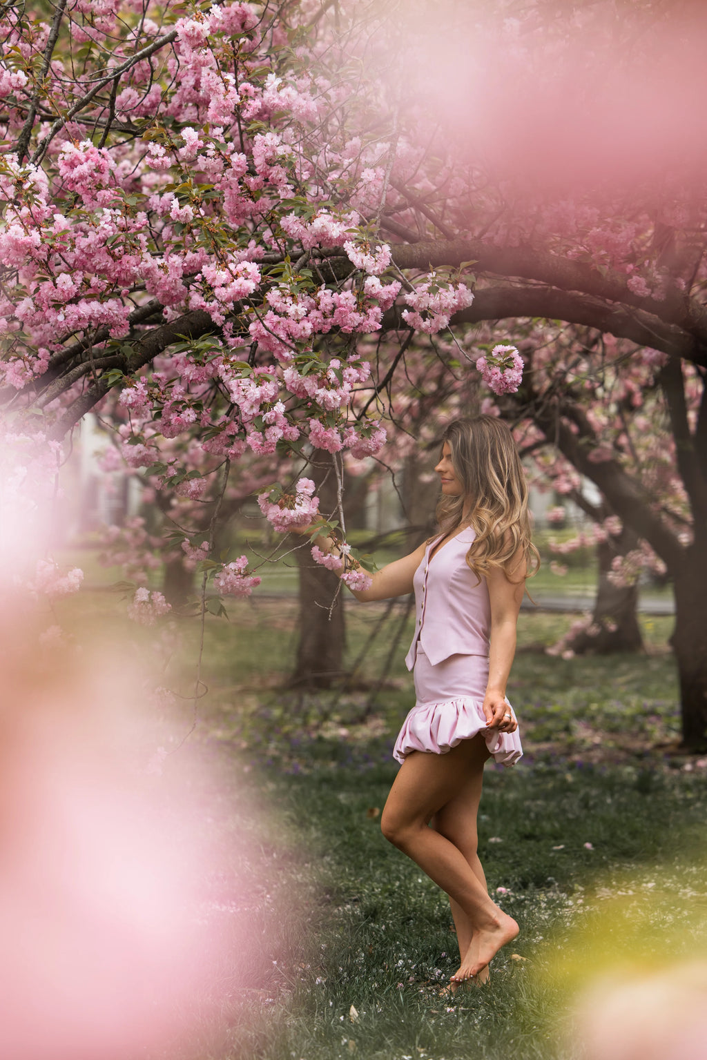 Malika Bubble Hem Skirt